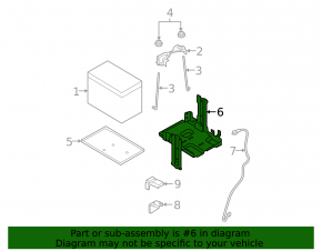 Battery stand for Nissan Rogue 2008-2015