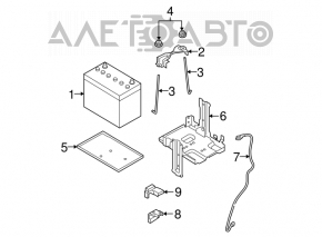 Battery stand for Nissan Rogue 2008-2015