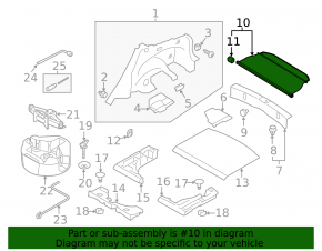 Trunk curtain Subaru Impreza 5d 17-