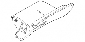 Glove box, glove compartment Nissan Rogue Sport 20-22 light gray