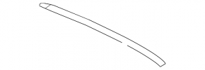 Upper rear right door molding for Toyota Camry v55 15-17 USA matte