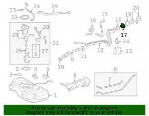 Toyota Prius V 12-17 Fuel Filler Neck Seal