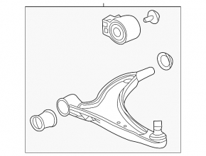 Front Right Lever Chevrolet Impala 14-20