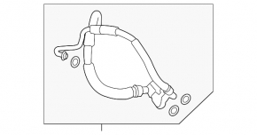 Air Conditioner Tube Condenser-Compressor GMC Terrain 18-LYX, LSD