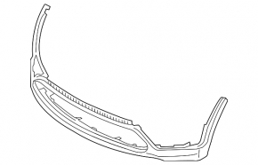 Bumper front bare lower part Kia Sorento 16-18 prerest usa POLCAR