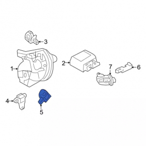Airbag sensor rear left Ford Explorer 11-19