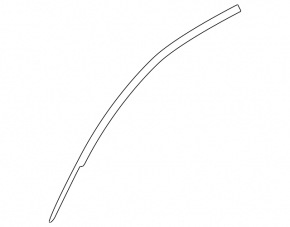 Upper door molding front left Mazda3 03-08
