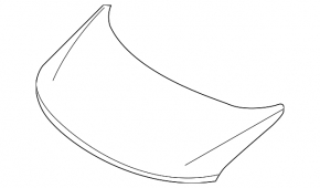 The bare hood of a Nissan Quest 11-17