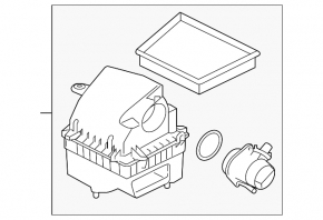 Air filter housing left Jaguar F-Pace X761 17- AJ126