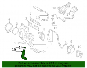BMW X5 G05 24-26 3.0T Turbo Oil Return Line