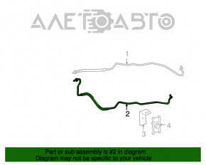 Radiator pipe automatic transmission left Mercedes W164 ML 350