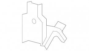 Radiator bracket upper center left Chevrolet Malibu 13-14 hybrid, metal