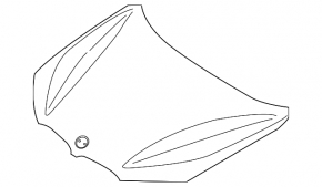 The bare hood of the BMW X1 U11 24-25 2023-25