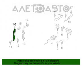 Mini Cooper Clubman R55 07-14 Right Trunk Door Hinge