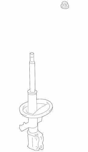 Rear left shock absorber Lexus ES300 ES330 KYB