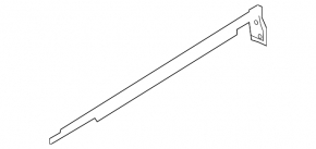 Molding door-glass central front left Audi A6 C7 12-18 chrome