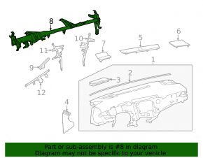 Rusty under-dash pipe for Toyota Camry v70 18-20