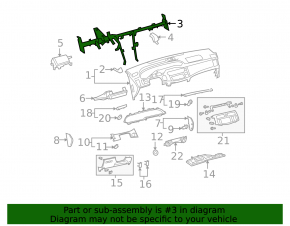 Under-torpedo pipe reinforcement Toyota Avalon 05-12