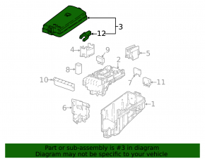 Audi Q3 83A 19-25 Underhood Fuse Box Cover