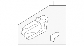 Subaru b9 Tribeca front left inner door handle, gray