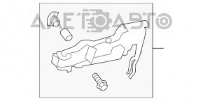 Rear left door handle mechanism Toyota Highlander 20-