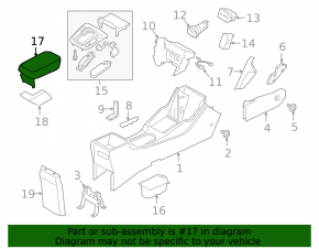 Armrest Hyundai Kona 18-23 1.6, 2.0