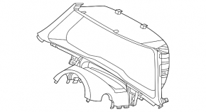 Black instrument cluster trim for the 2020 Hyundai Sonata