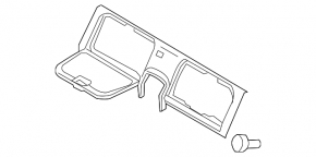 Rear shelf for Nissan 350z 03-09