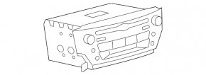 CD changer, radio, tape recorder, Lexus IS250 IS350 06-08 panel scratches