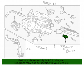 Toyota Highlander 20- Rear Row Air Conditioner Heater Valve