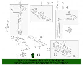 Radiator shutter motor Lexus ES300h 21-