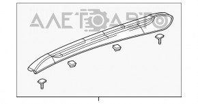 Roof rail longitudinal left Buick Encore 13-14