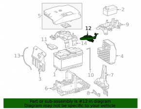 Mercedes H247 GLA 20-26 negative terminal with sensor and wire