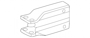 Front bumper reinforcement fang right Mercedes GLK-class X204 10-15 aluminum