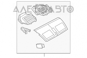 Air duct central Mazda3 MPS 09-13