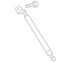 Right tailgate shock absorber Mazda 3 14-18 BM JP build