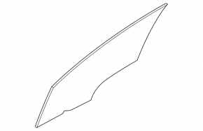 Front left door glass Ford Ecosport 18-22