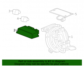 Module srs airbag computer airbags Chevrolet Malibu 19-