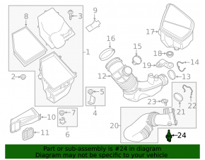 Intake Air Temperature Sensor BMW X3 G01 18-