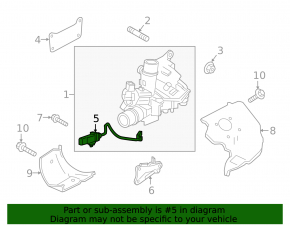 Boost Sensor Left Infiniti Q50 16-20 3.0