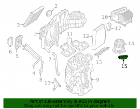 Heater resistor Infiniti QX30 17-