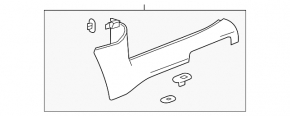 Door sill trim front left Chevrolet Malibu 13-15 brown, rubbed