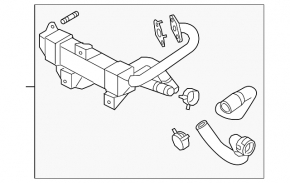 USR cooler Kia Niro 17-22 HEV, PHEV
