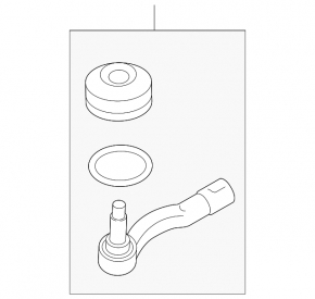 Steering tip left Subaru Legacy 15-19