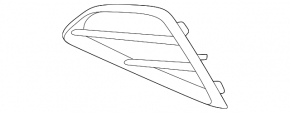 Left bumper grille for Volkswagen Arteon 21-21