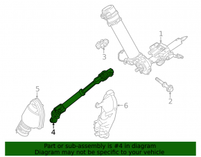 Steering joint for Toyota Prius 50 16-22