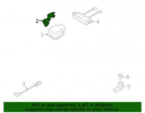 Audi Q8 19-25 alarm siren bracket