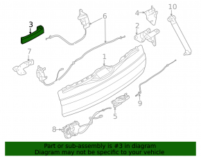 BMW X5 E70 07-13 Trunk Door Handle