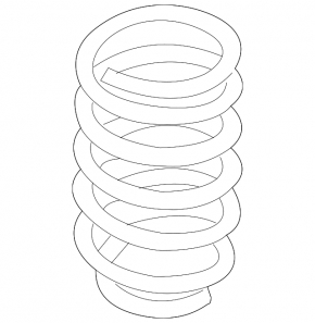 Rear left spring Hyundai Veloster 12-17