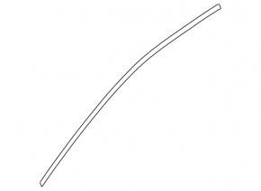 Upper door molding front left Subaru Forester 19-24 SK chrome